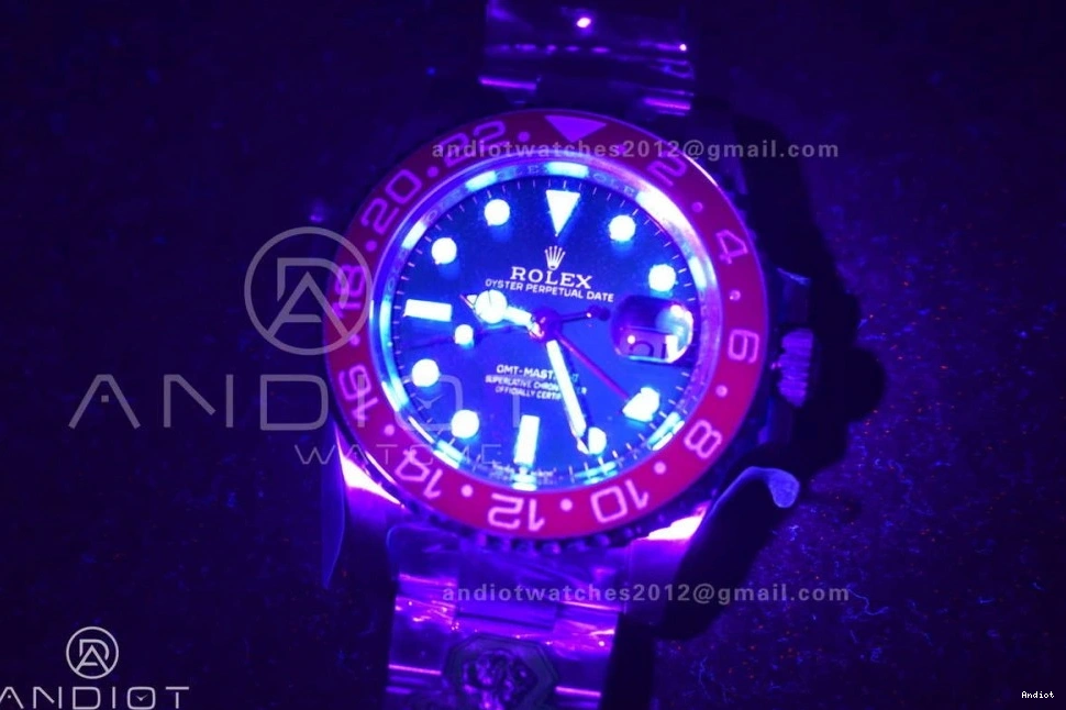 BLRO Weight Edition CHS Gold VR3285 Dial 126719 1:1 Factory GMT II on Oyster Gain Master Blue Bracelet Best 0305